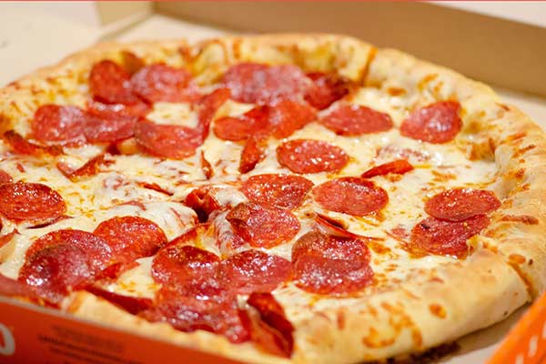 Photo of a pepperoni pizza